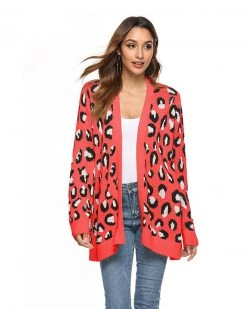 Divanewlook Leopard Print Thin Coat