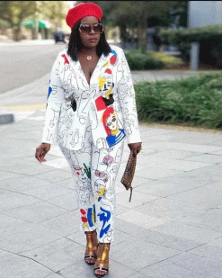 时赞 Sale JANINE SIDE CUT OUT BOSSY BLAZER SUIT