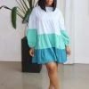 欧迪菲 Always Happy Color Block Dresses
