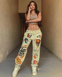 爱飞神 New In NEW Skull Joggers