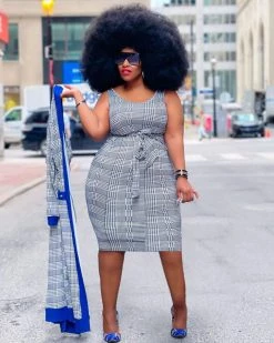 Divanewlook New In A Classic Love Plaid Dress Set