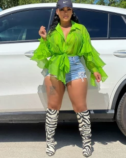 加朵 New In RUFFLED UP TOP