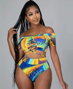 Divanewlook Fashion Print Sexy Bikini