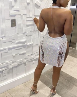 品诺 New In DRIPPIN' IN DIAMONDS DRESS