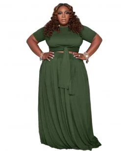 Divanewlook Everything I Need Tie-front Skirt Set