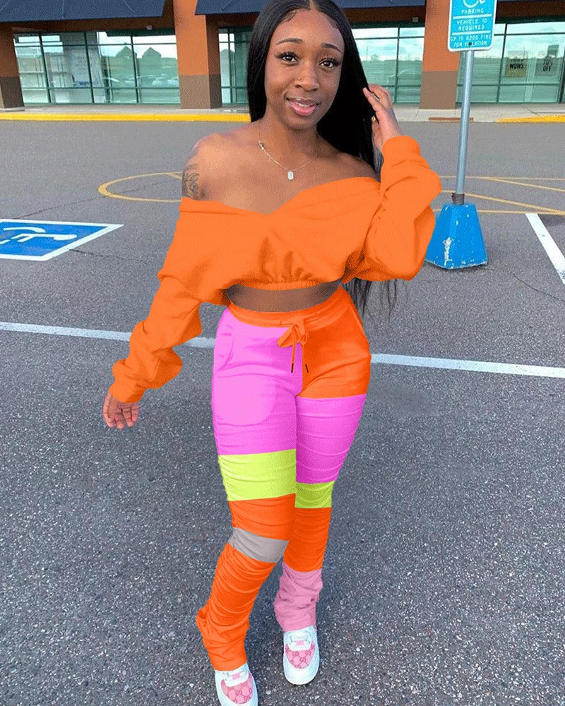 轩梦晨 SOMETHING REAL ORANGE JUMPSUIT SET New In 2 轩梦晨 SOMETHING REAL ORANGE JUMPSUIT SET New In