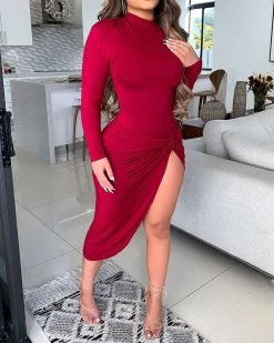 浩创 New In Take It Off Midi Dress