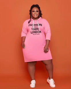 伊伊 FASHION HOODIE DRESS