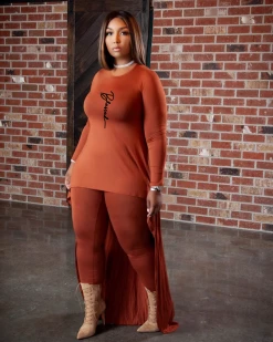 忆仙姿 READY FALL WHATEVER PLUS SIZE SET New In