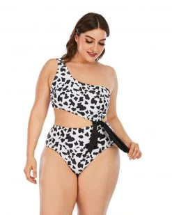 凯乐 New In Cow Print Sexy One Piece Swimsuit