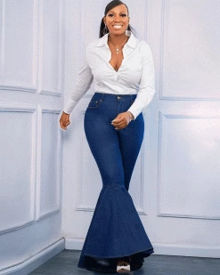 维妮亚 TOUNGUE TWISTER SUPER FLARE LEG JEANS