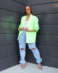 奂衣 Key Oversized Blazer Sale