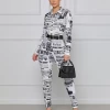 创心 New Newspaper Jumpsuits