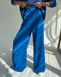 Divanewlook SOLID COLOR DROOPING PANTS New In