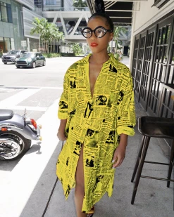 创心 New In Old Newspaper Dress