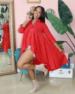 欧美菲 The “Classy Girl” Shirt Dress