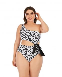 凯乐 New In Cow Print Sexy One Piece Swimsuit