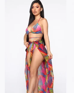 Divanewlook Tie-dye Rainbow Two Piece Bathing Suit