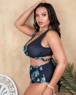 美域 Dragon Totem Printed Swimsuit