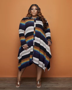 爱维恩 Jada Stripe Dress New In