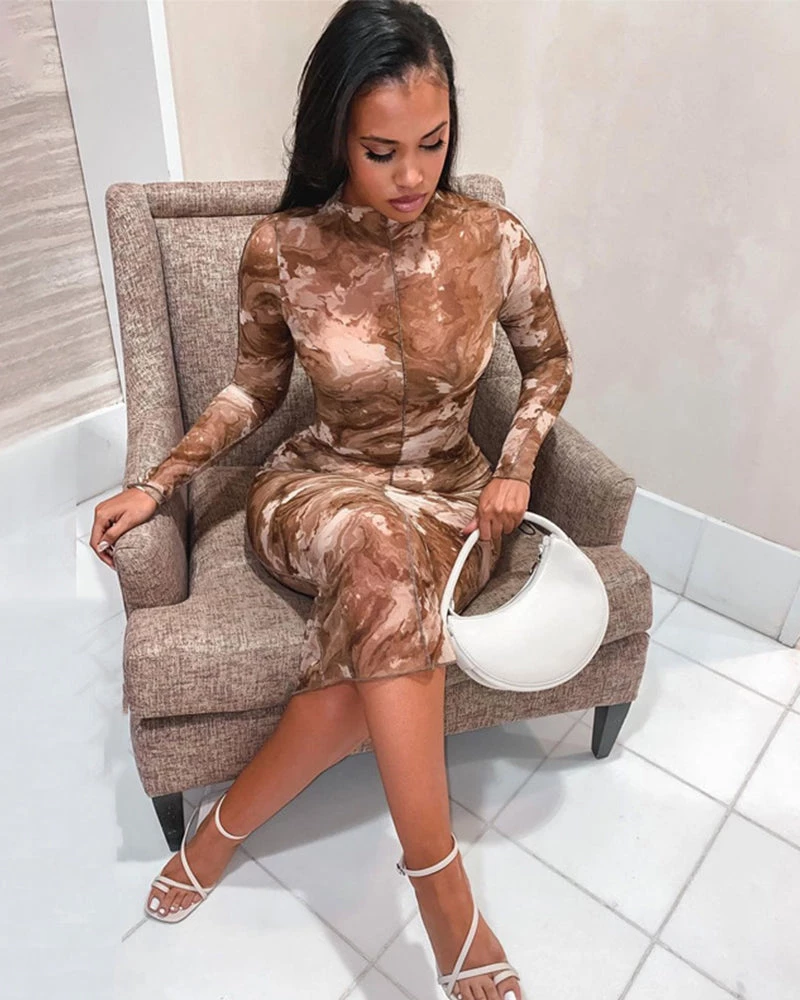 莱锦丝 New In Brown Series Dress 2 莱锦丝 New In Brown Series Dress