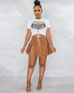 温蒂诗 Reactive Love Skirt Set New In