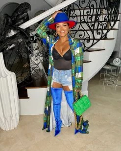 九成 New In YOU SEE MY PLAID DUSTER