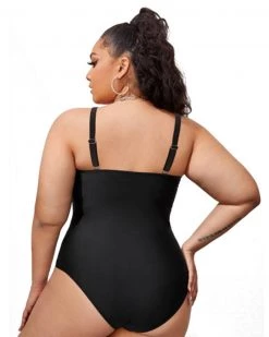 凯乐 Black Hollow One Piece Swimsuit New In