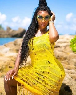 锦茹 New In Spicy Mami Fringe Coverup Dress