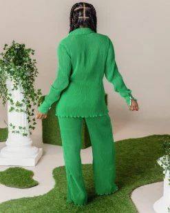 怡梦 New In MAYAN PEARLISED PLISSE SET