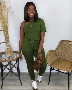 艾玫丽 Daisy One Shoulder Jumpsuit