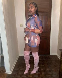 艾诗玥 Psychedelic Building Dress