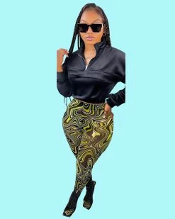 泽汇 New In Twisted Lines Pants