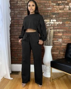 依源 New In PETAL TOP PANT SET