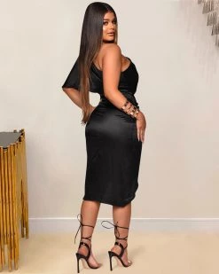 Divanewlook CASSIE GLOSSY DRESS