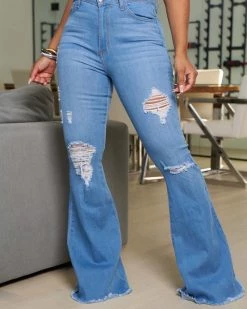 雪聚 The “Such A Flirt” Flare Jeans New In