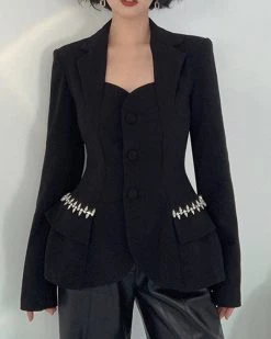 欧樊 SEXY PLAID BLAZER 5 欧樊 SEXY PLAID BLAZER