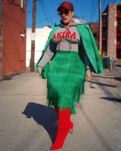 卡恩妮 Frankie Fringe MIDI Skirt