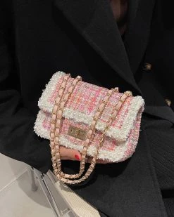 皓酷商贸 Chenille Tweed Purse