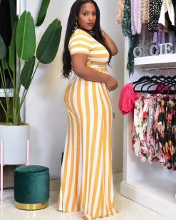 依源 New In Feeling Fine Stripe Jumpsuit