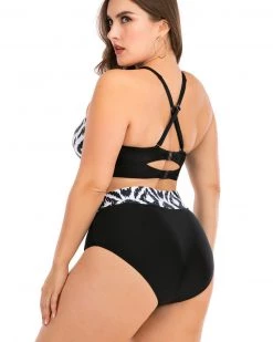 海澜 Large Cup Print Swimsuit New In