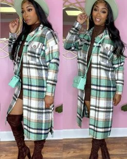 贝娜 New In ITS PLAID TIME SHACKETS