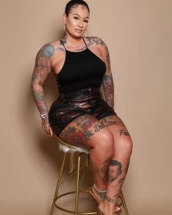 姗妮 Stretch Snake Print Shorts New In