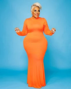 胖妹儿 LALA TURTLENECK DRESS