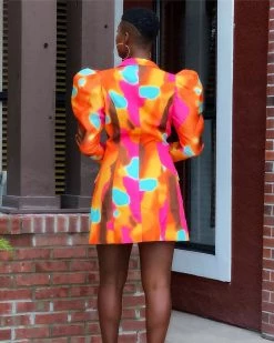 Divanewlook New In DOLCE LUX PUFFY SLEEVE BLAZER