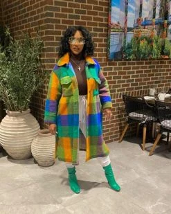 汇美森 Flavor Flannel Trench Sale