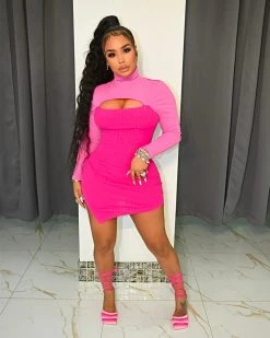 Divanewlook “2 Tone Mini” Dress New In