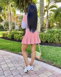 汇美森 New In Pink Memory Skirt Set