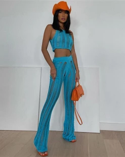 COKU New In Nice Knitted Pants Set