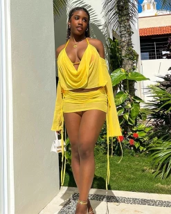 COKU Please Hold Skirt Set New In